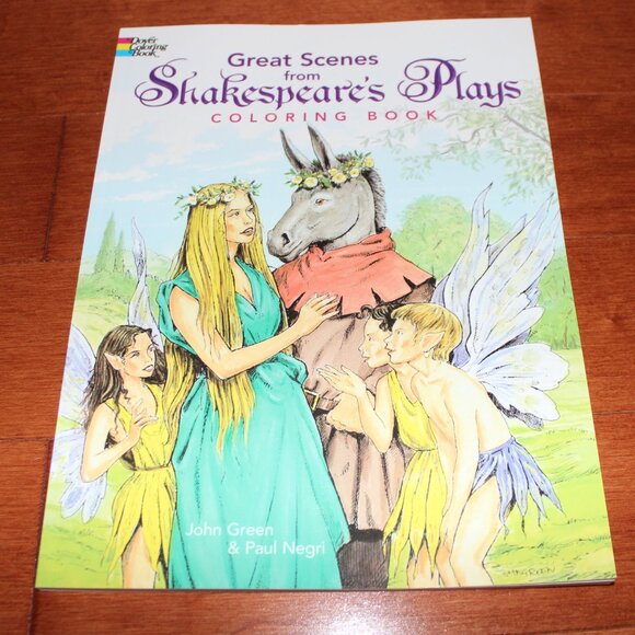 7x Dover Coloring Books Aztec Fairyland Unicorns Beowulf Shakespeare Jet Fighter - Picture 8 of 14